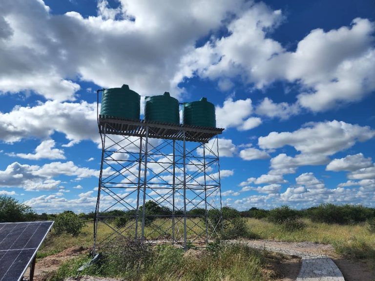 Water Tanks and Stand Lodge Kalahari Safaris